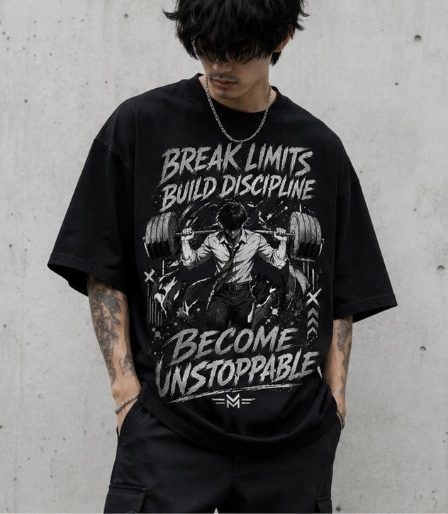 Break Limit Unisex Terry Oversized Tee.