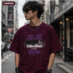 Not Just Cartoon It’s Anime Unisex Terry Oversized Tee🔥