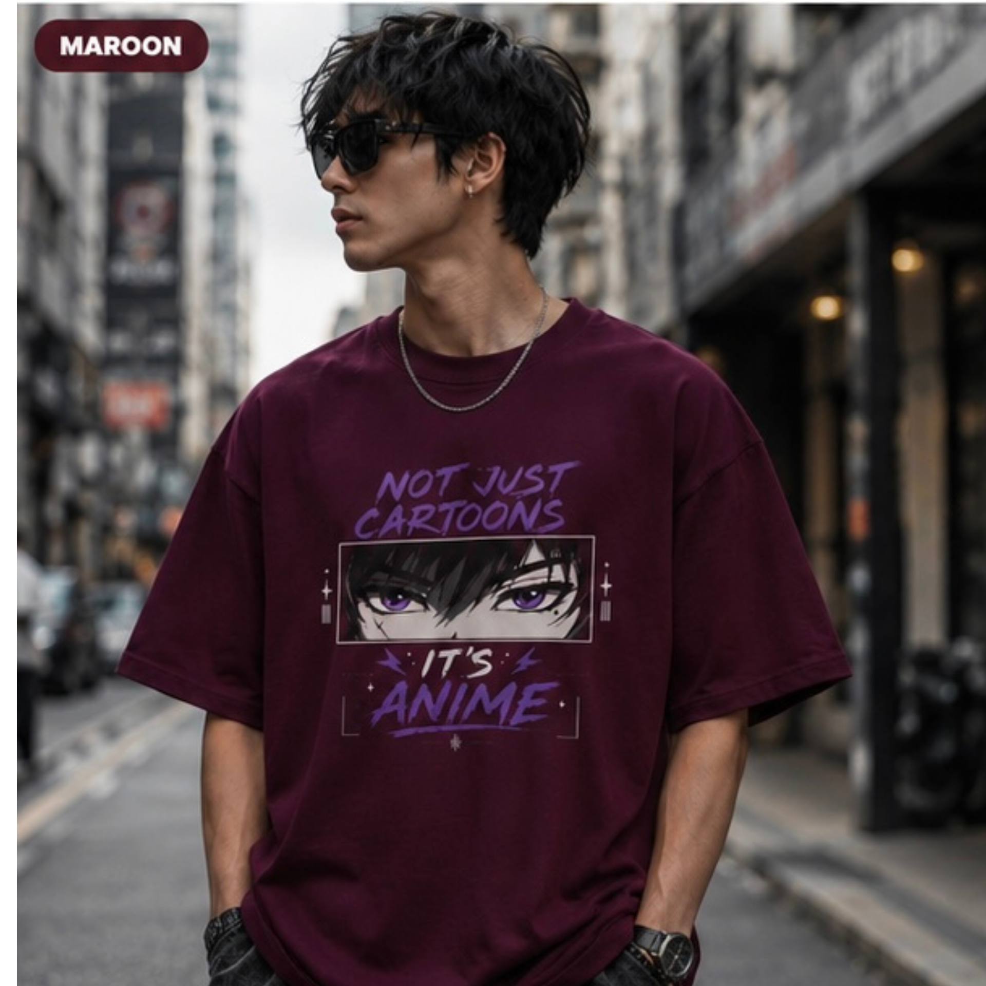 Not Just Cartoon It’s Anime Unisex Terry Oversized Tee🔥
