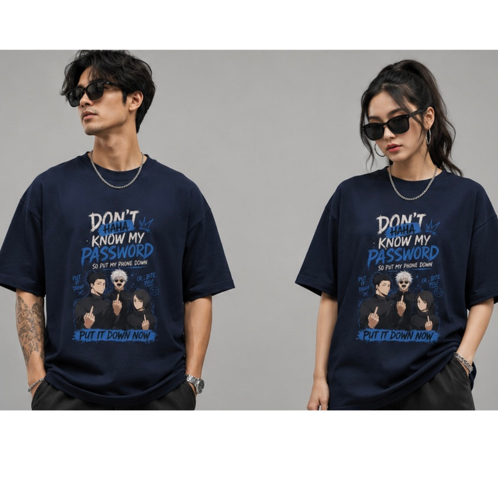 Don’t Know My Password Oversized Anime Standard Tee 😎📱