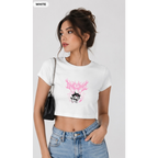 Dark Kawaii Crop Top 🖤🎀