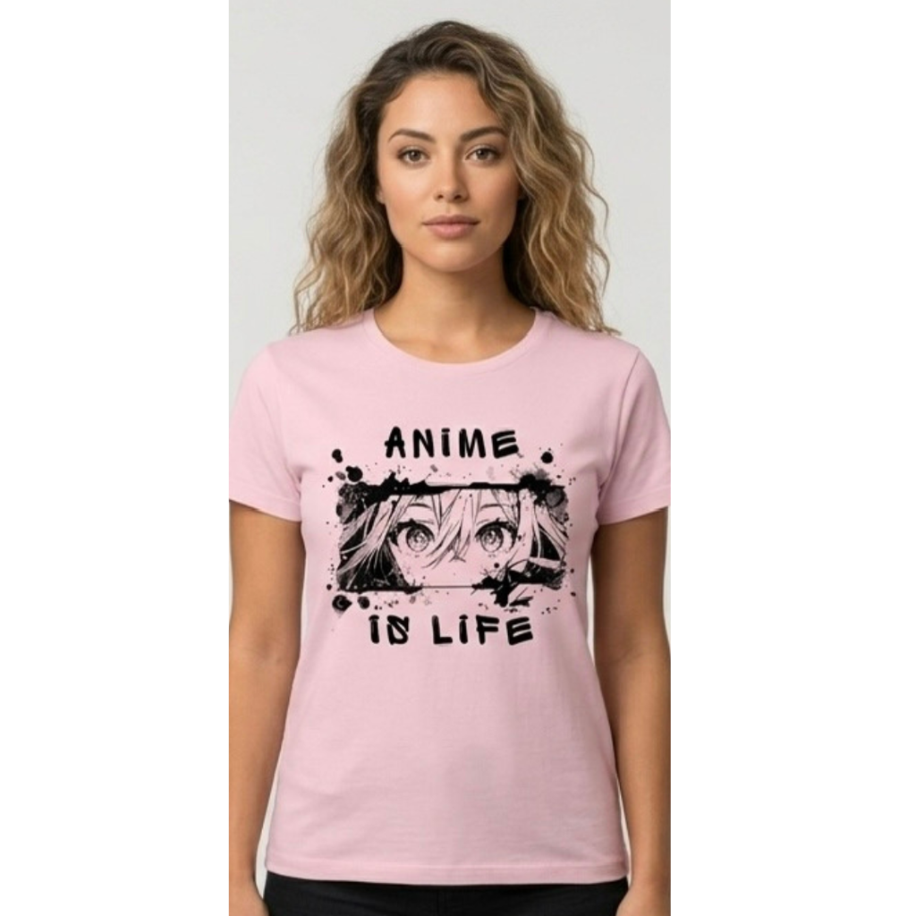 Anime is Life Unisex Classic Crew T-Shirt 100 % cotton