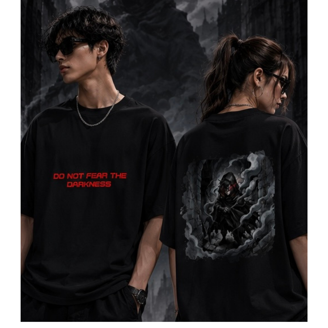 Anime Dark Shadow Unisex Terry Oversized Tee