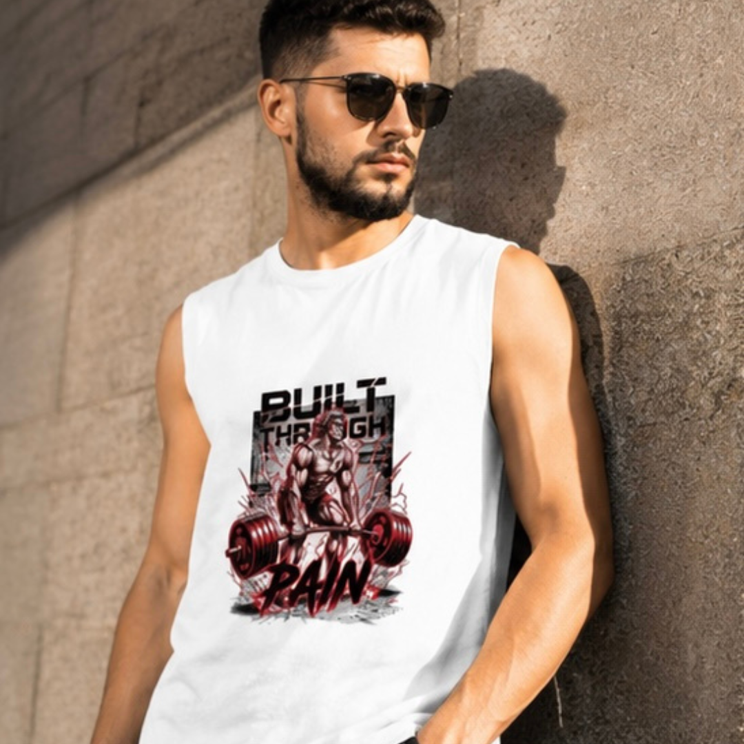 Anime Gym Sleeveless Tee for Men