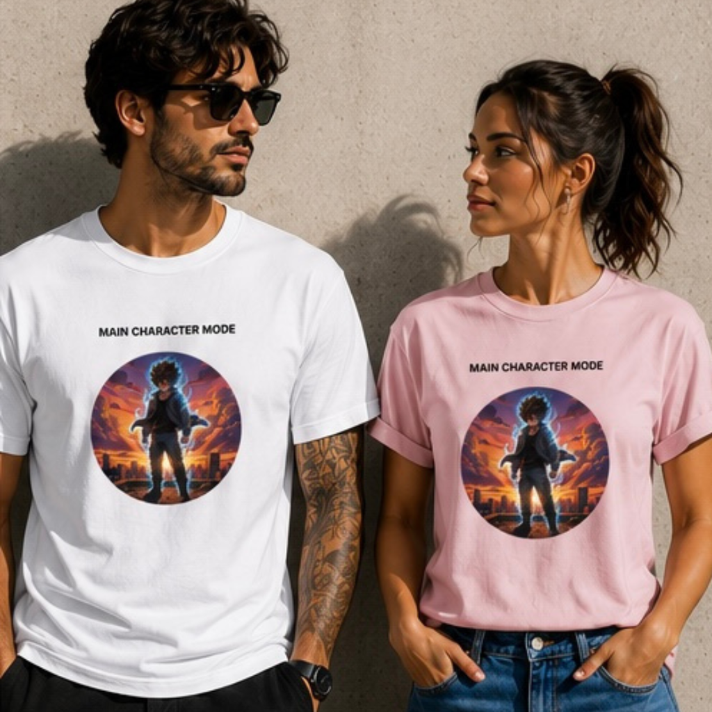 Main Character Mode Anime Unisex Oversized Standard T-Shirt