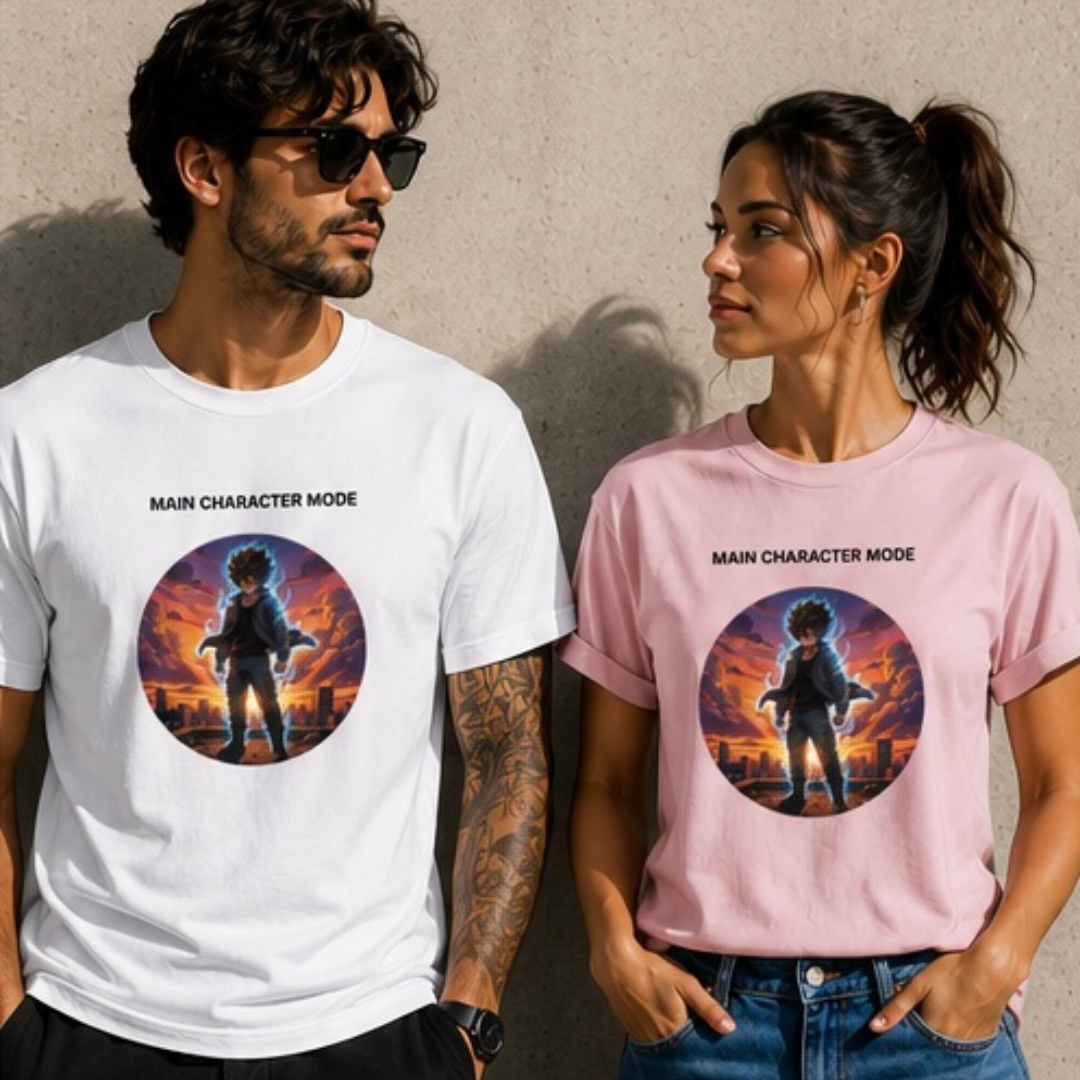 Main Character Mode Anime Unisex Oversized Standard T-Shirt