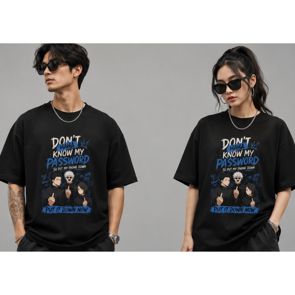Don’t Know My Password Oversized Anime Standard Tee 😎📱