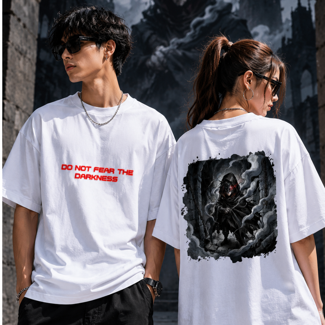 Anime Dark Shadow Unisex Terry Oversized Tee