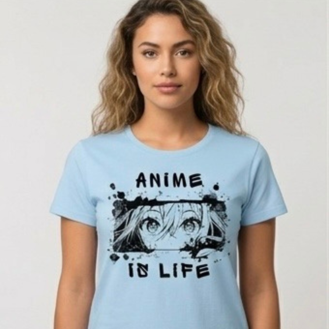 Anime is Life Unisex Classic Crew T-Shirt 100 % cotton