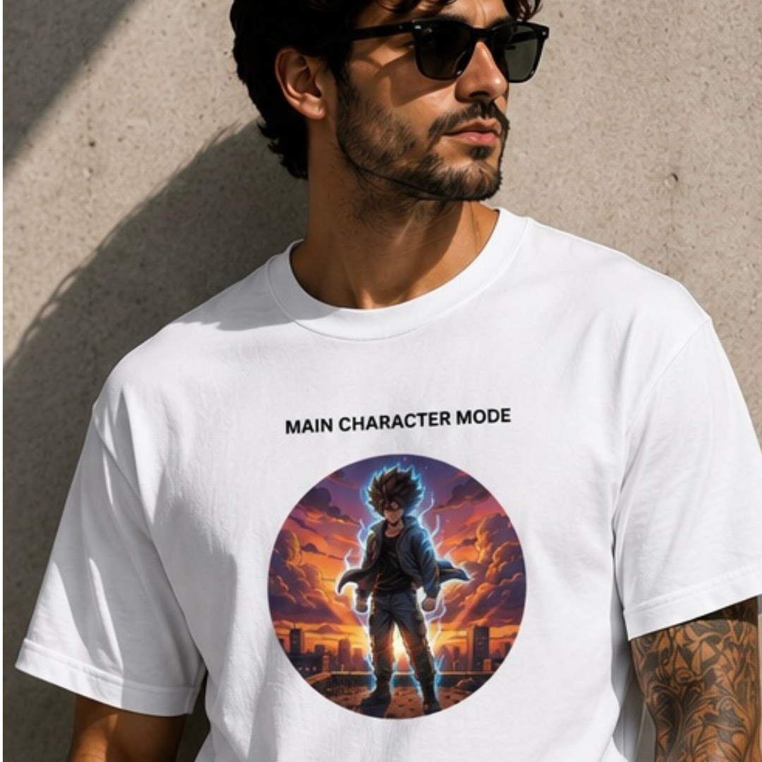 Main Character Mode Anime Unisex Oversized Standard T-Shirt