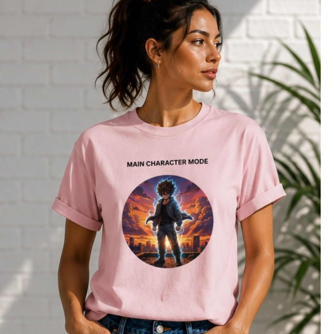 Main Character Mode Anime Unisex Oversized Standard T-Shirt